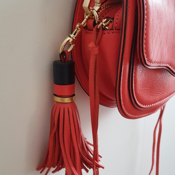 Rebecca Minkoff Suki Saddle Crossbody Tassel Bag - Picture 2 of 8